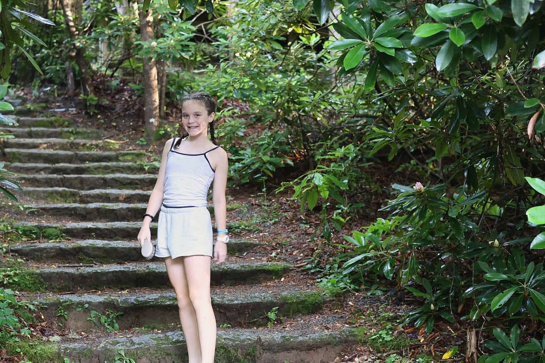 girl living in the forest