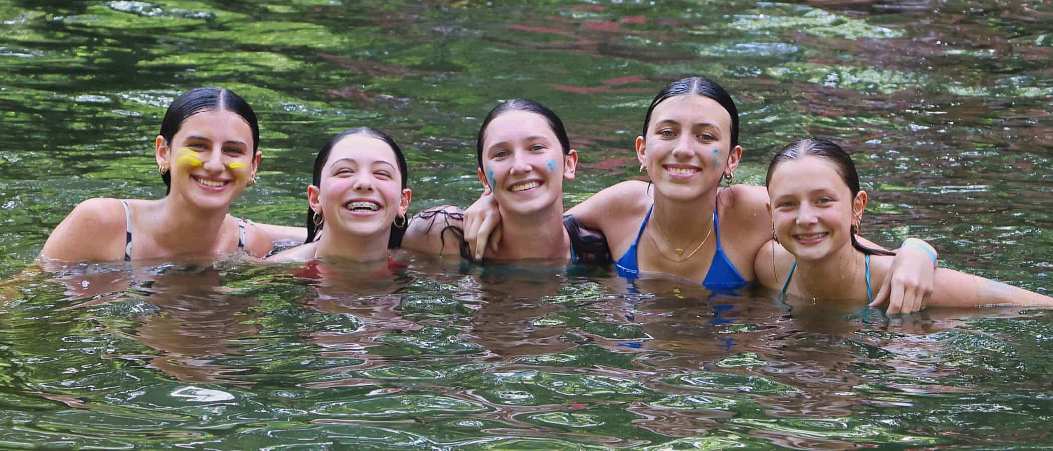 summer camp swimming teenagers