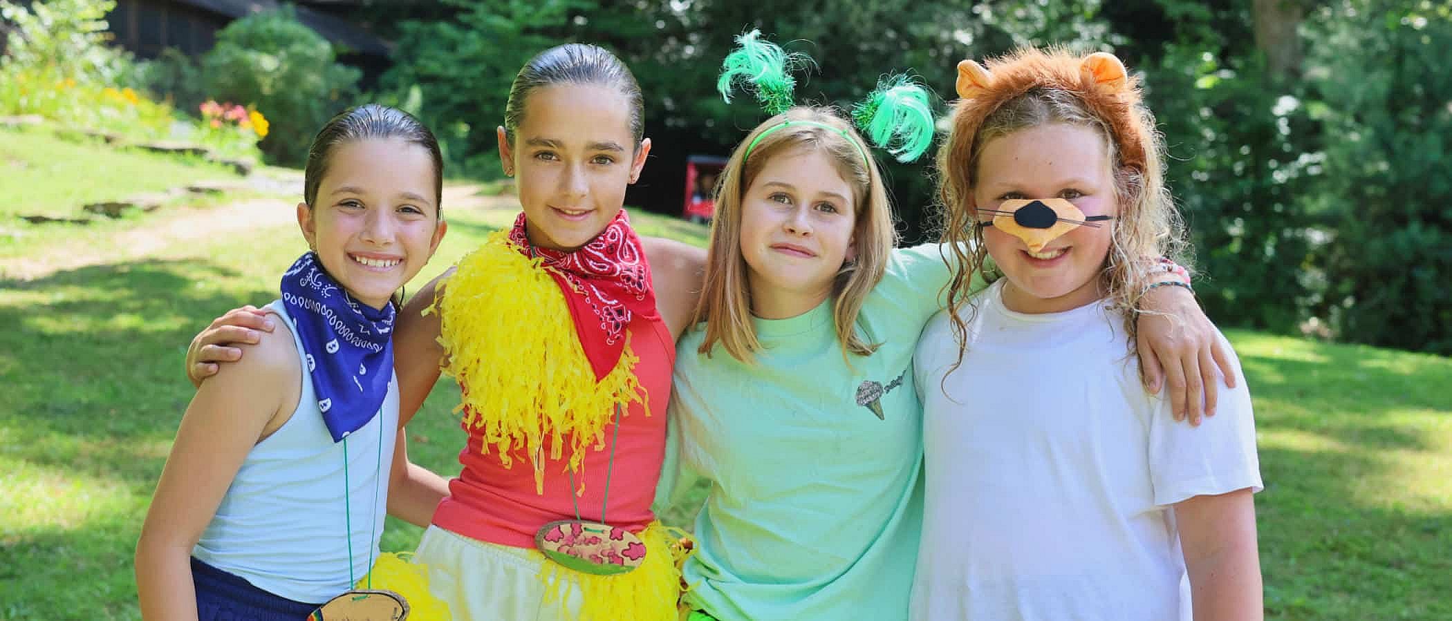 colorful camp costumes