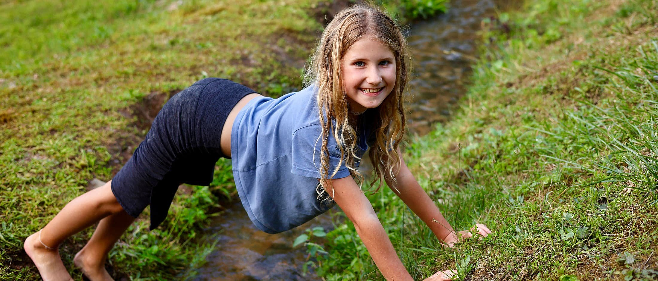 girl having fun outdoors