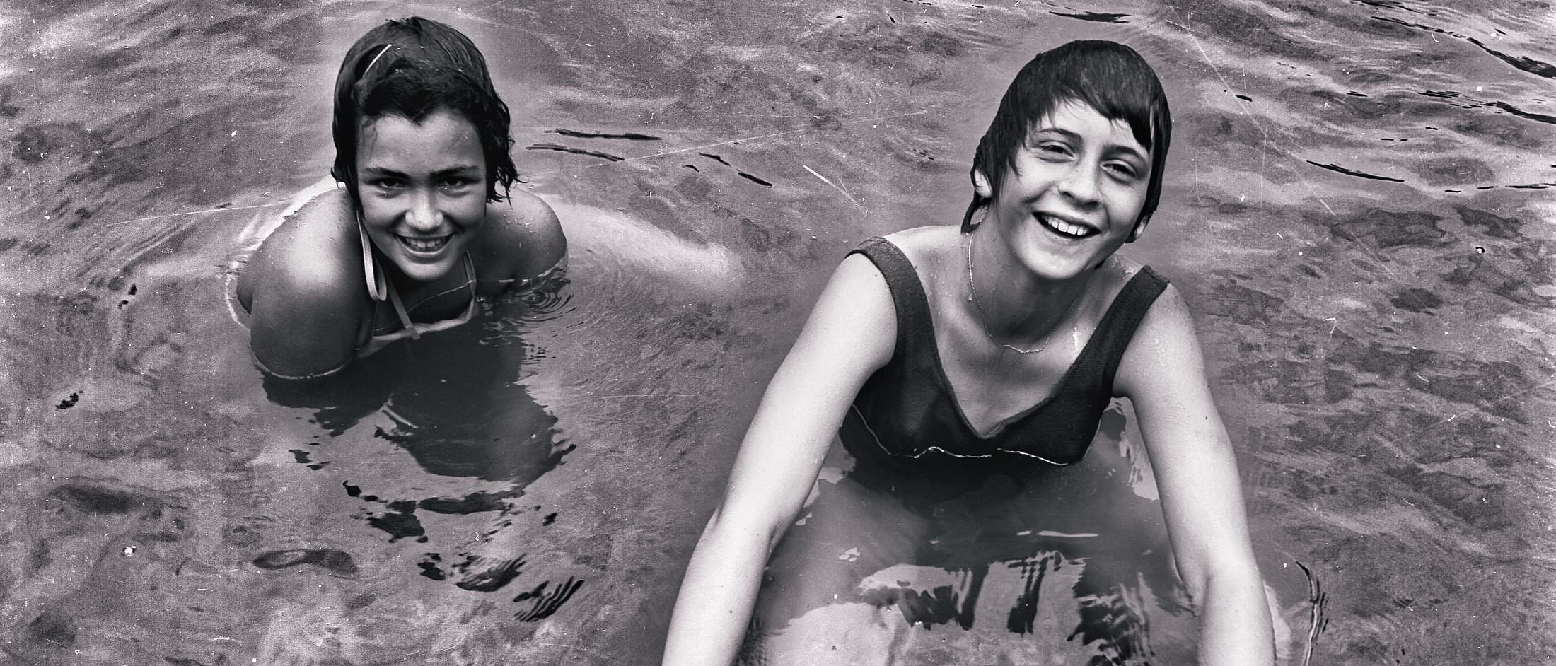 campers in lake 1960