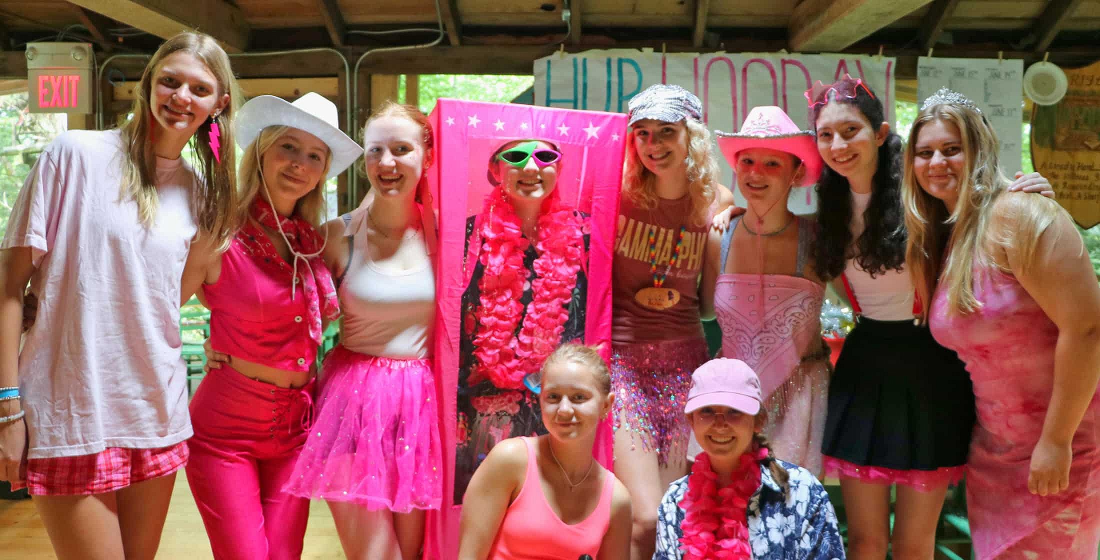 Summer camp teenage Barbies