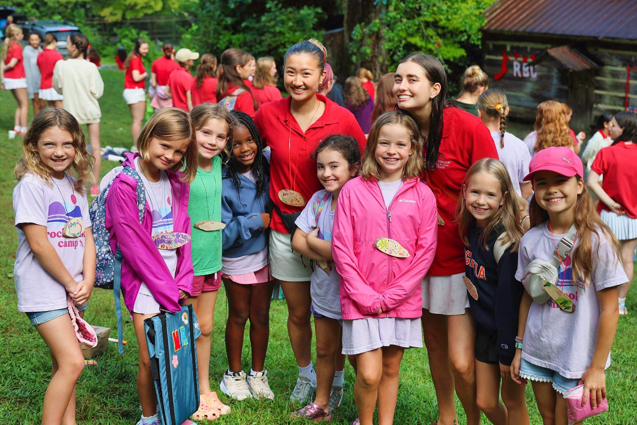 young summer camp girls