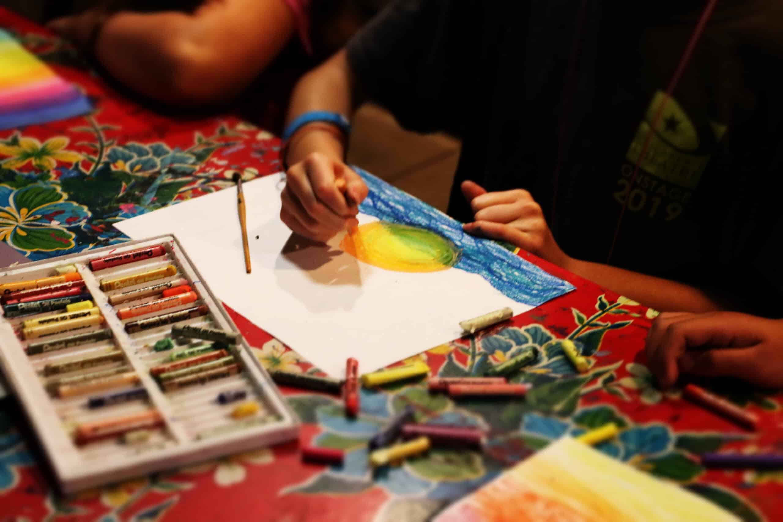 oil pastel drawing project