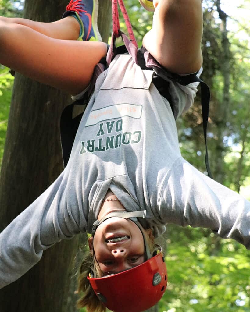 upside down climbing girl