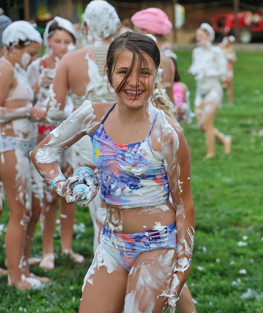 joyfully messy camp girl