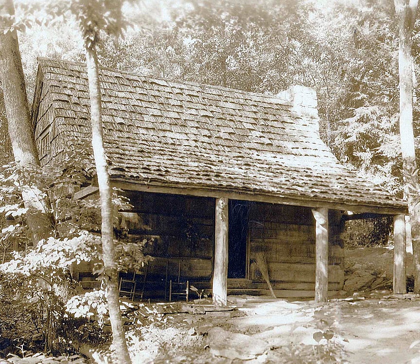 historic cabin at rockbrook camp