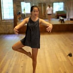 Girl dance move at camp