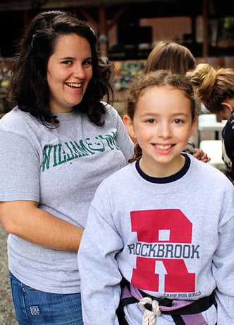 Counselor and Camper happy together