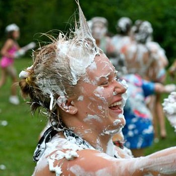 Shaving Cream Carnival Girl