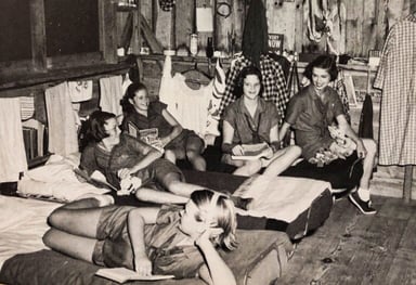Girls Camp Cabin Time