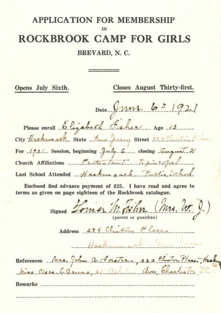 first camp application