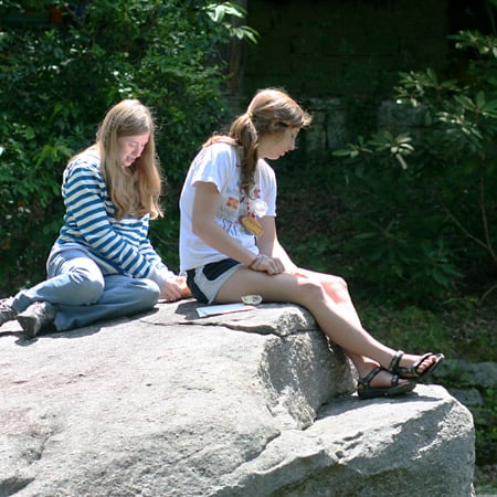 Outside Kids at Camp