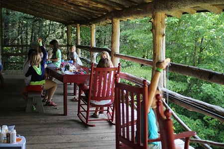 Jewelry Making Porch Activity