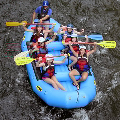summer camp rafting