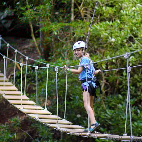 Canopy Tour Bridge kid