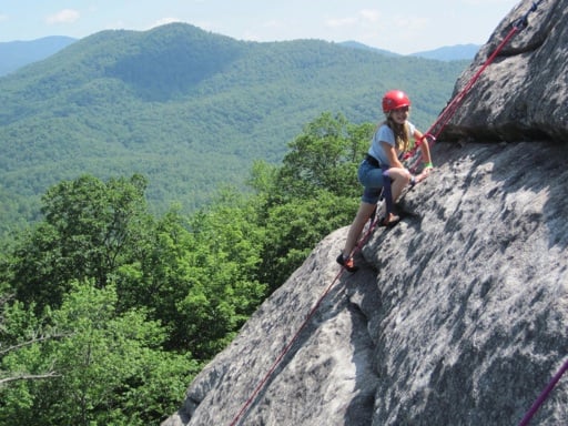 Girl Mountain Climbing