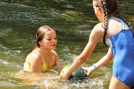 greased watermelon in the lake