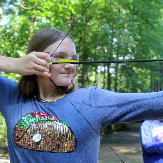 camp archery girl pose