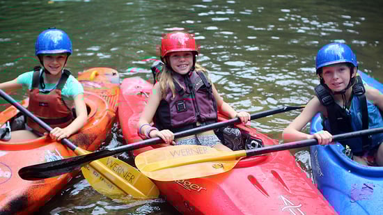 kayaking children