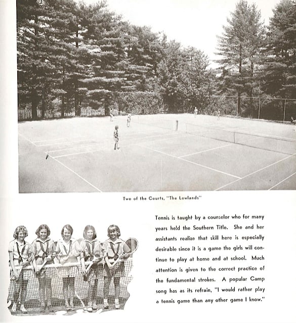 camp tennis 1940