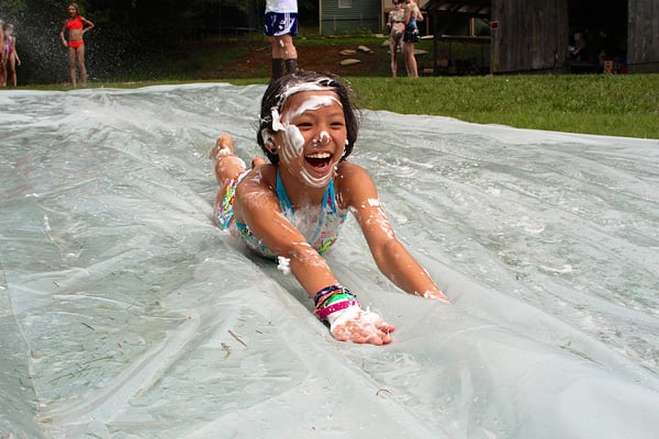 slip and slide girl
