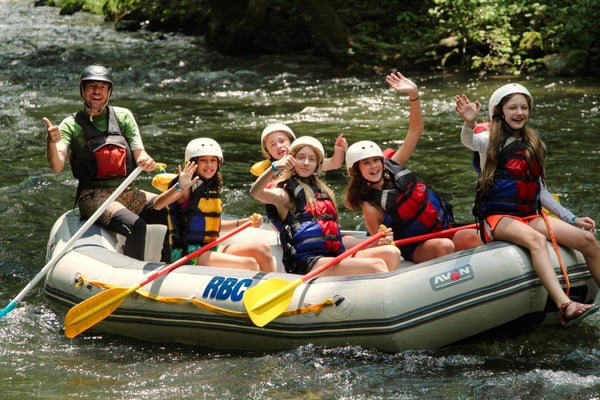 girls rafting crew