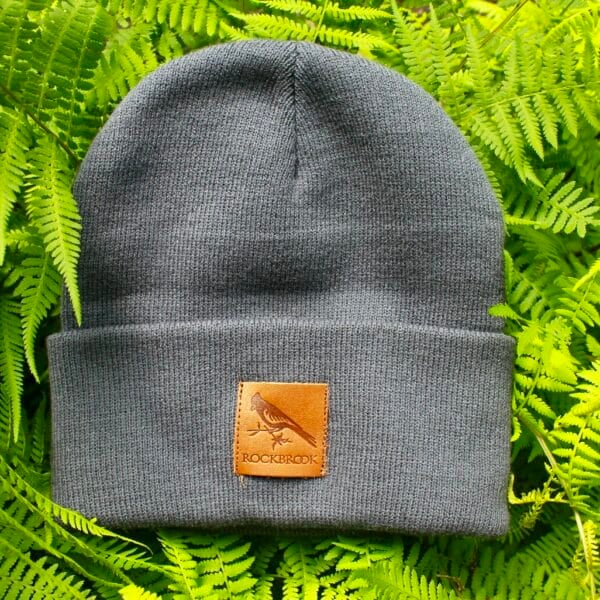 knitted beanie full view