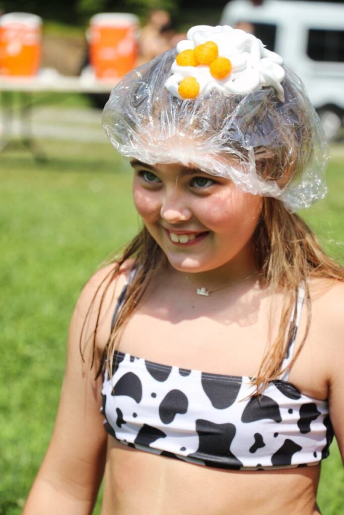 cheese ball head game girl