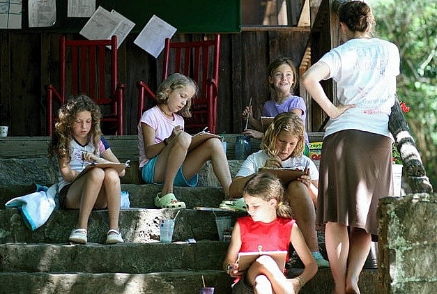 Helping the Girl at Camp