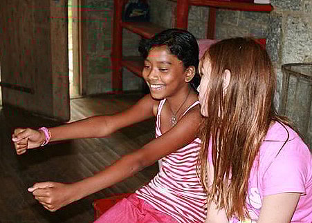 Camp Drama class driving improvisation