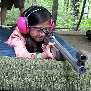 Child with big gun