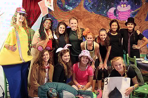 Cast of Allice in Wonderland Banquet