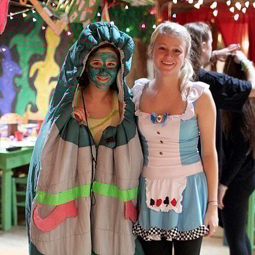 Alice and Caterpillar costumes for banquet