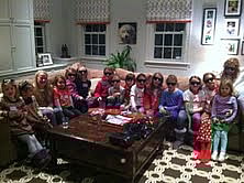 Camp party friends