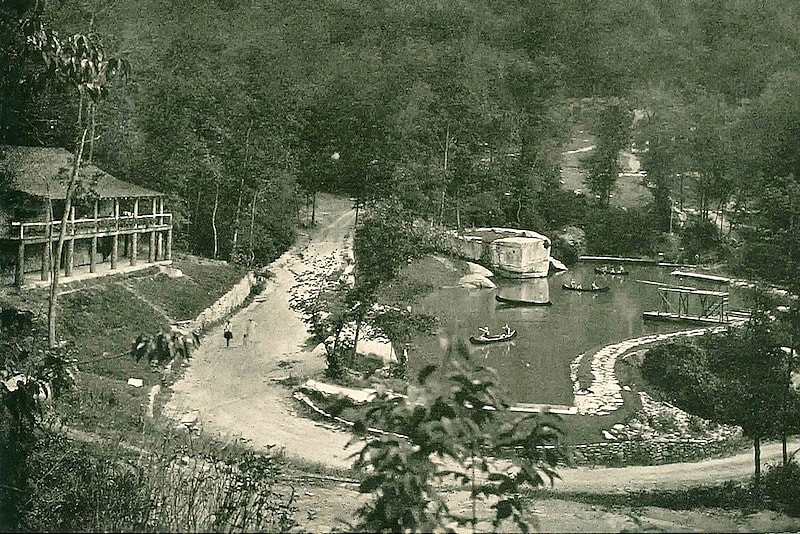 Camp lake 1932 from hill