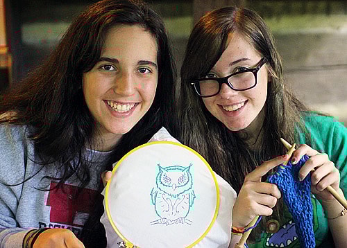 Teen girls at summer camp