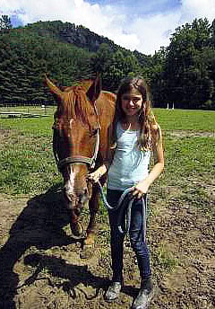Girls horse camp