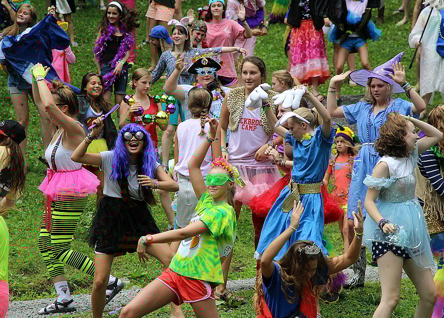 Girls dressed for the harlem shake video