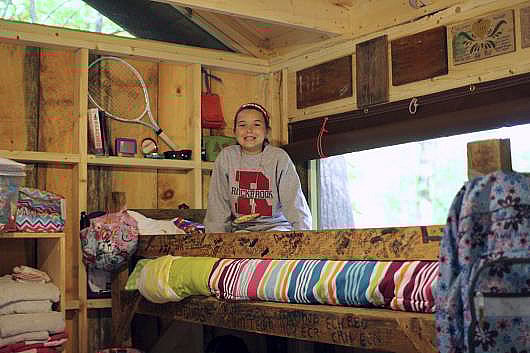 Camp bunk all set up