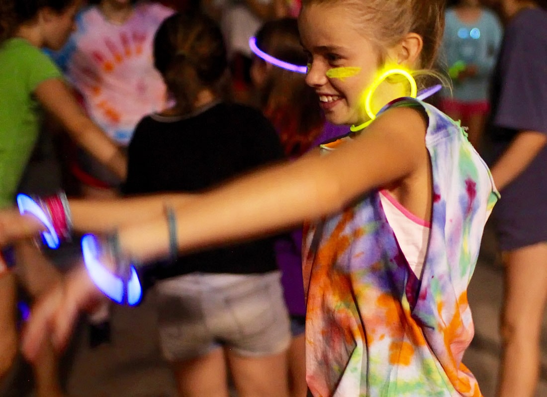 camp girl dancing
