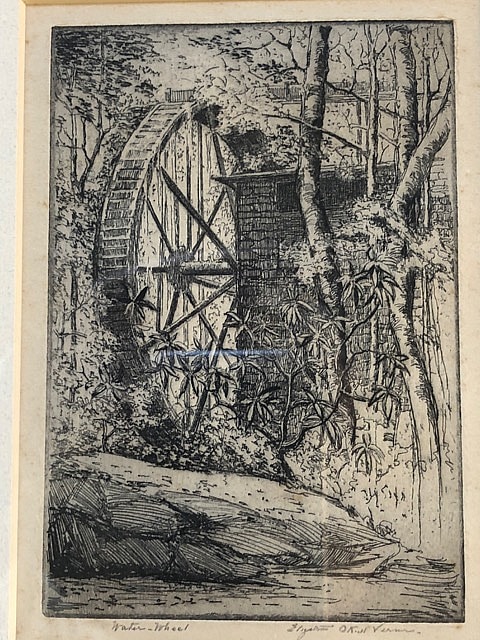Elizabeth O'Neill Verner waterwheel sketch