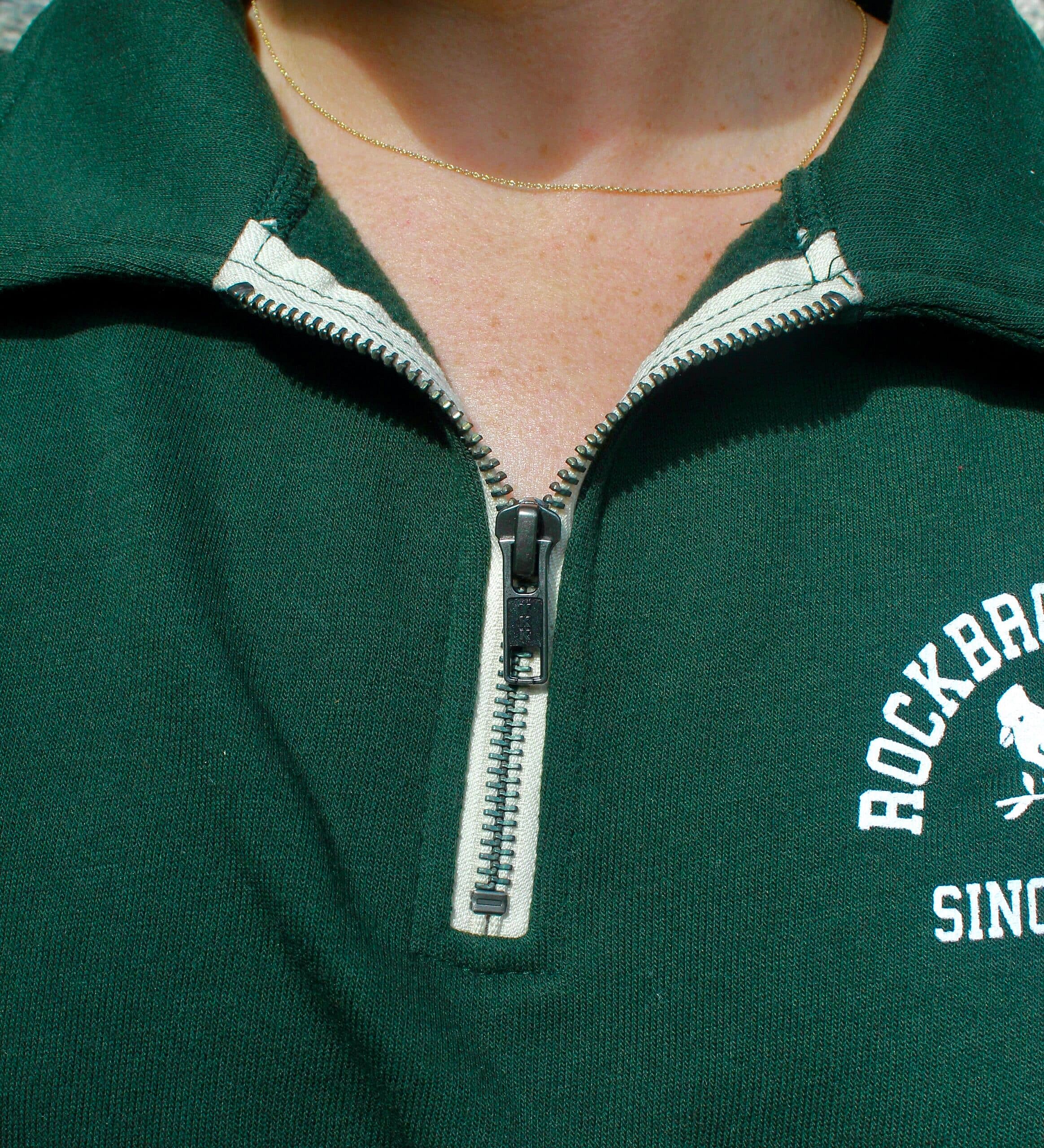 2023 1/4 Zip Forest Green Pullover | Rockbrook Summer Camp
