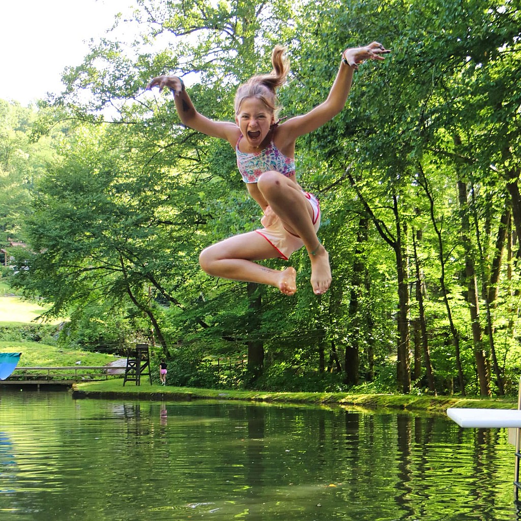 crazy camp lake jump