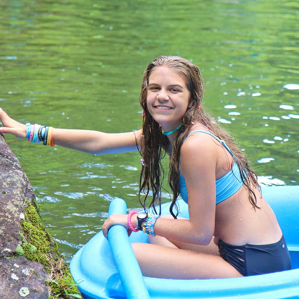 summer camp lake float