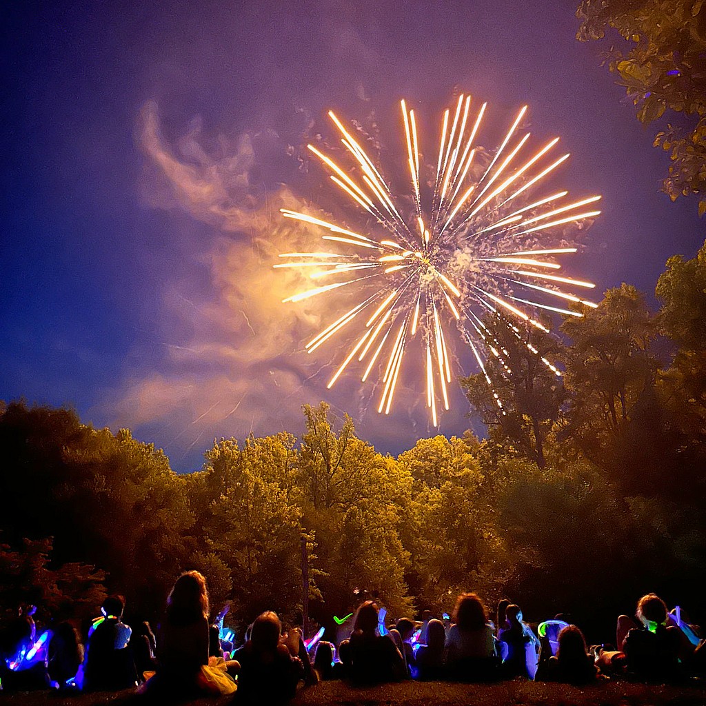 summer camp fireworks show