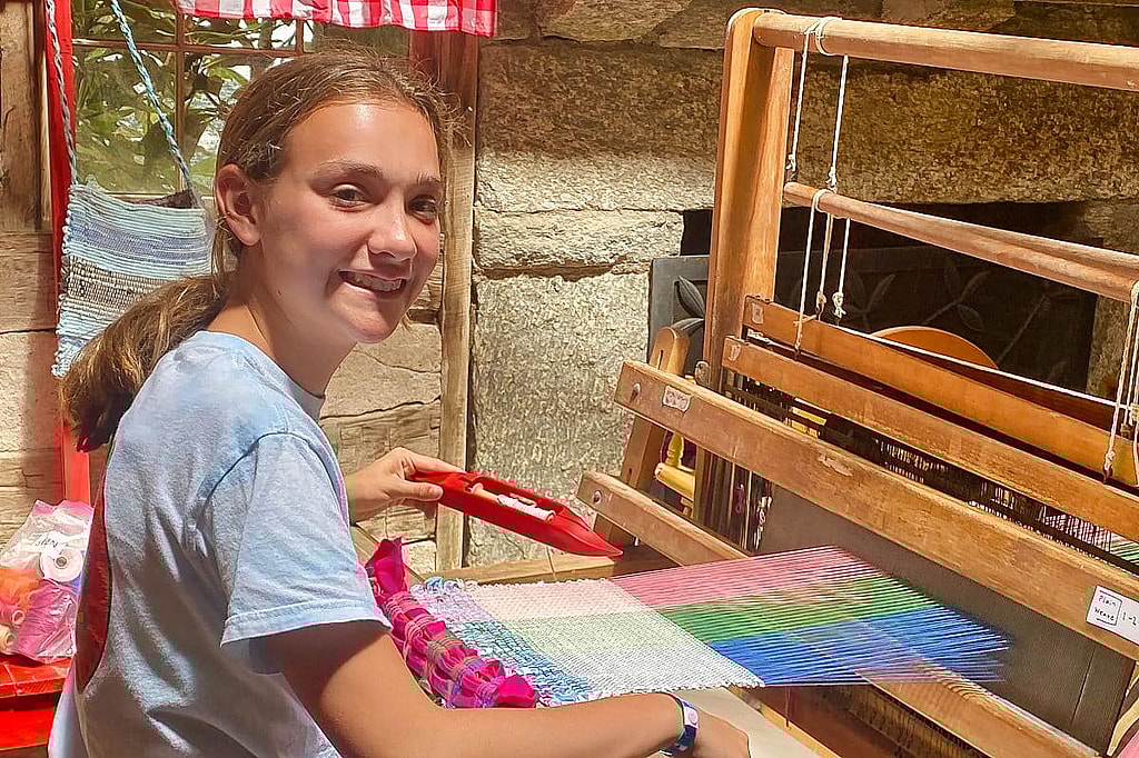 advanced weaving camp girl