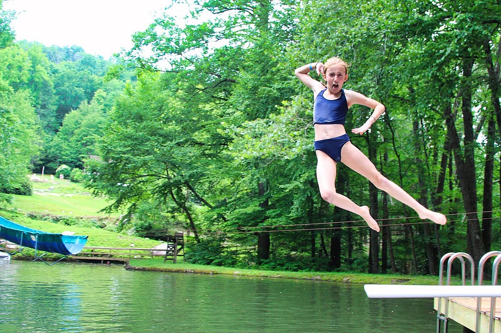 silly lake jump