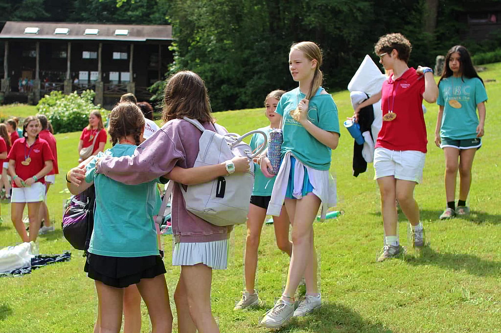 summer camp arrival