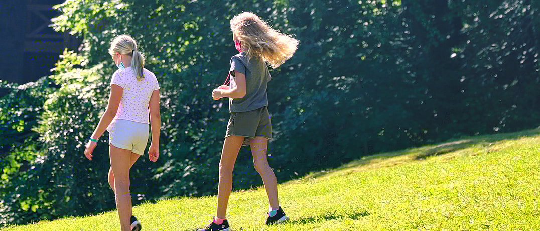 Sunny girls at summer camps